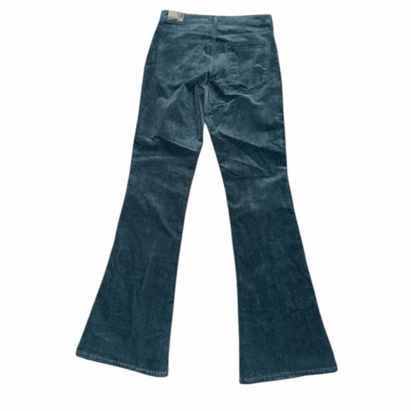 NEW KUT FROM THE KLOTH ANA HIGH RISE FAB AB FLARE GREEN CORDUROY SZ 14 - Picture 4 of 8